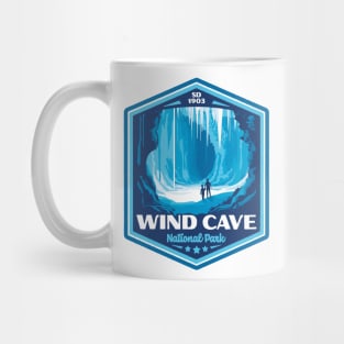 Wind Cave National Park Vintage WPA Style Outdoor Badge Mug